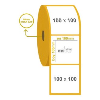 100mm x 100mm Termal Etiket