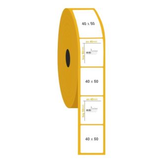40mm x 50mm Kuşe Etiket