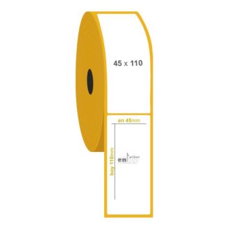 45mm x 110mm Vellum Etiket