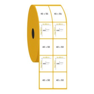 40mm x 50mm 2'li Ayrık Termal Etiket