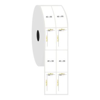 40mm x 85mm 2'li Ayrık PP Opak Etiket