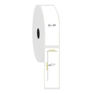 25mm x 80mm PP Opak Etiket