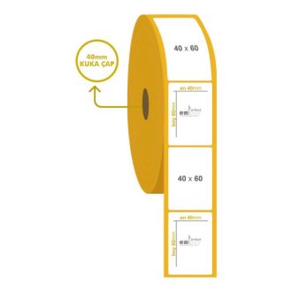 40mm x 60mm Termal Etiket