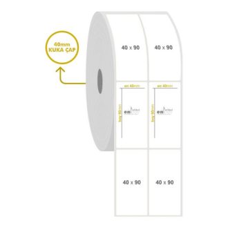 40mm x 90mm 2'li Fastyre Etiket