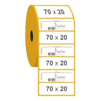 70mm x 20mm Termal Etiket