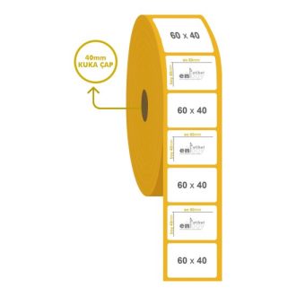 60mm x 40mm Termal Etiket
