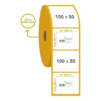 100mm x 80mm Termal Etiket