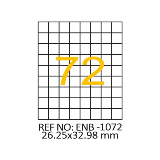 26.25 x 32.98 Lazer Etiket ENB-1072