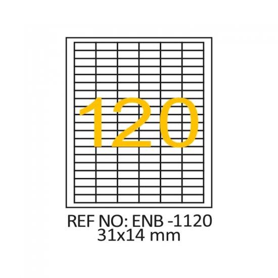 31 x 14 Lazer Etiket ENB-1120