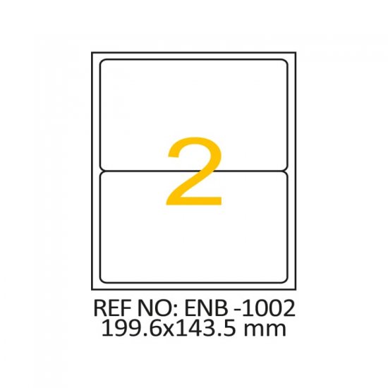 199.6 x 143.5 Lazer Etiket ENB-1002