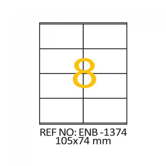 105 x 74 Lazer Etiket ENB-1374
