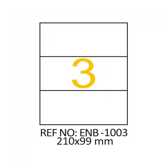 210 x 99 Lazer Etiket ENB-1003