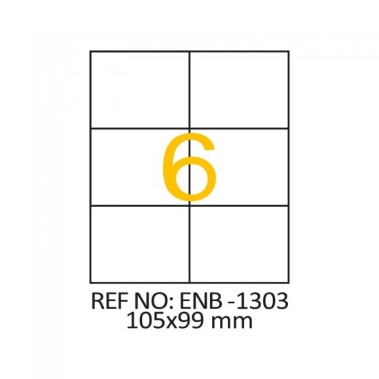 105 x 99 Lazer Etiket ENB-1303
