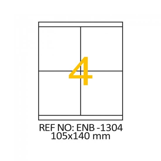 105 x 140 Lazer Etiket ENB-1304