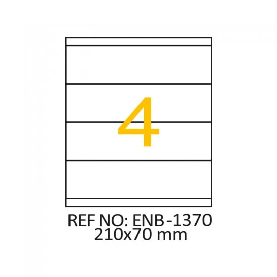 210 x 70 Lazer Etiket ENB-1370