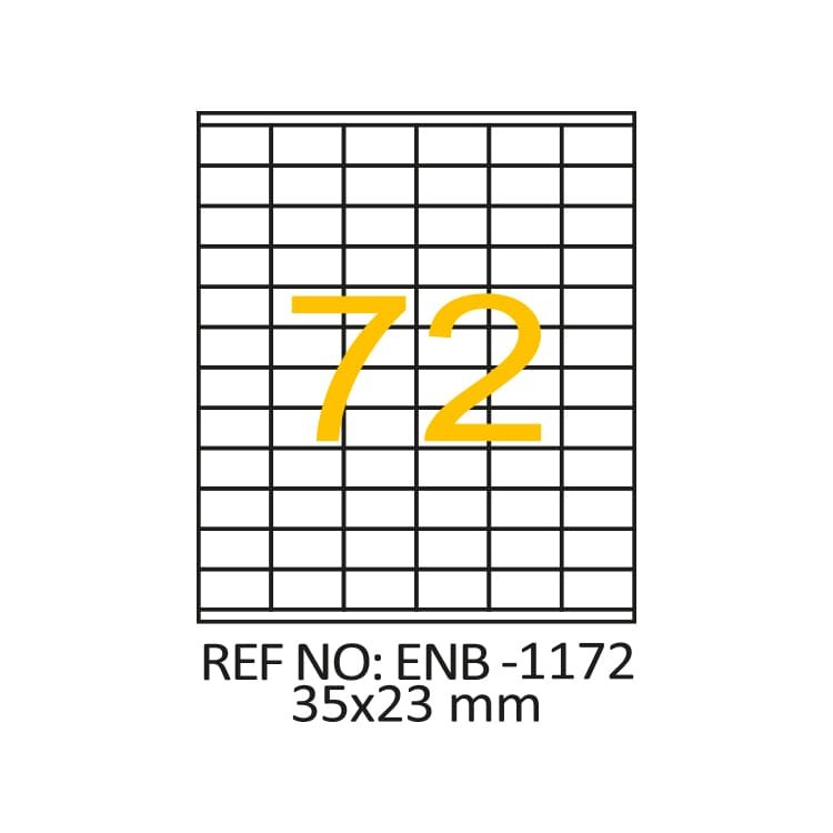 35 x 23 Lazer Etiket ENB-1172