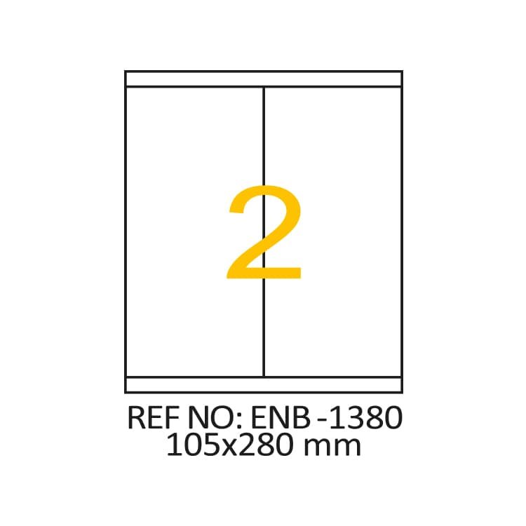 105 x 280 Lazer Etiket ENB-1380