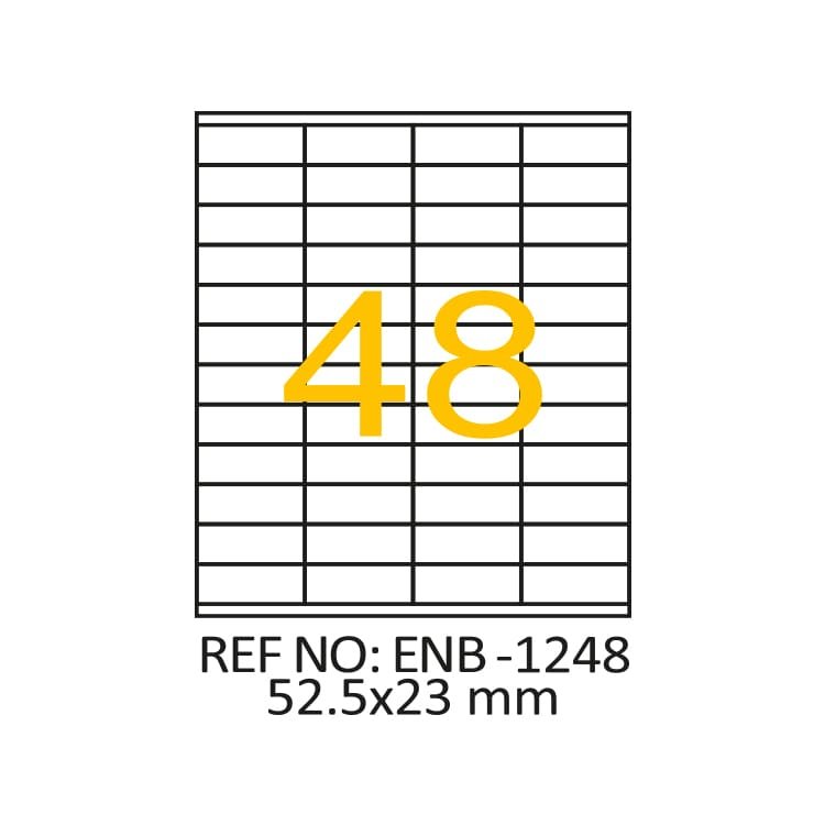 52.5 x 23 Lazer Etiket ENB-1248
