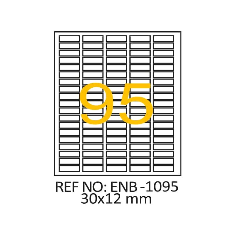 30 x 12 Lazer Etiket ENB-1095