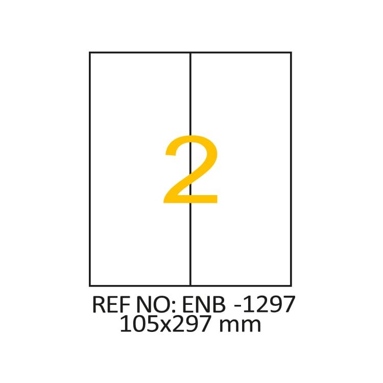 105 x 297 Lazer Etiket ENB-1297