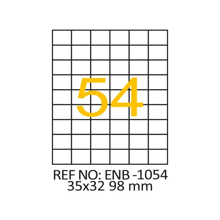 35 x 32.98 Lazer Etiket ENB-1054 resimi